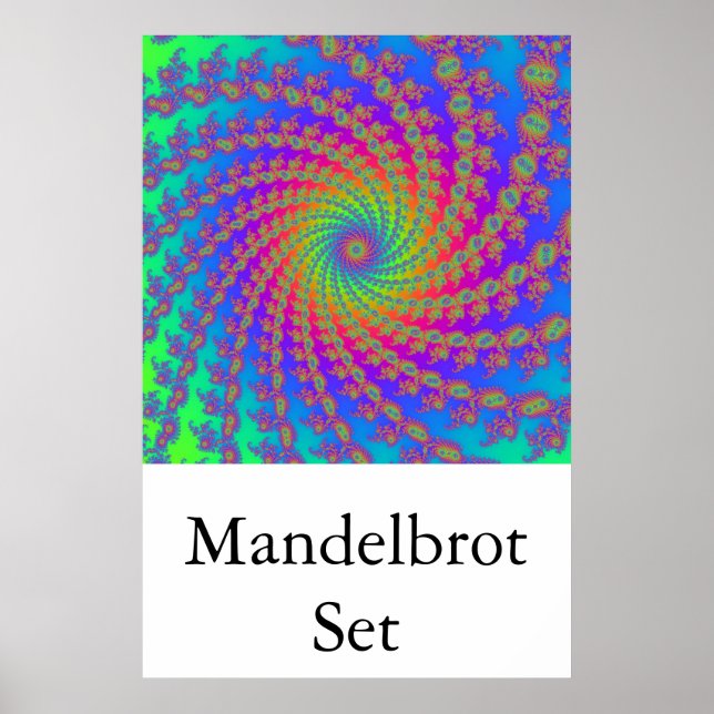Mandelbrot Set (15 arm spiral) Poster (Front)