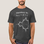 Mandelbrot Set Fractal Chaos Theory Math Physics D T-Shirt<br><div class="desc">Mandelbrot Set Fractal Chaos Theory Math Physics Design Black Background TS .Check out our Math t shirts selection for the very best in unique or custom,  handmade pieces from our clothing shops.</div>