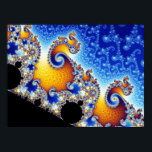 Mandelbrot Set Metamorphosis of Antenna Fractal Poster<br><div class="desc">The Mandelbrot set is a mathematical set of points whose boundary is a distinctive and easily recognisable two-dimensional fractal shape. The set is closely related to Julia sets (which include similarly complex shapes) and is named after the mathematician Benoit Mandelbrot,  who studied and popularised it.</div>