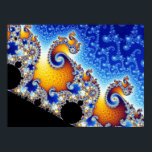 Mandelbrot Set Metamorphosis of Antenna Fractal Poster<br><div class="desc">The Mandelbrot set is a mathematical set of points whose boundary is a distinctive and easily recognisable two-dimensional fractal shape. The set is closely related to Julia sets (which include similarly complex shapes) and is named after the mathematician Benoit Mandelbrot,  who studied and popularised it.</div>