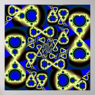 Mandelbrot Set Pattern Poster