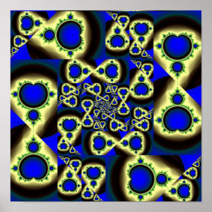Mandelbrot Set Pattern Poster