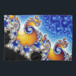 Mandelbrot Set Satellite Double Spiral Fractal Tea Towel<br><div class="desc">The Mandelbrot set is a mathematical set of points whose boundary is a distinctive and easily recognisable two-dimensional fractal shape. The set is closely related to Julia sets (which include similarly complex shapes) and is named after the mathematician Benoit Mandelbrot,  who studied and popularised it.</div>