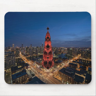 Mandelbrot Skyscraper On The City Square Mouse Pad