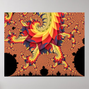Mandelbrot Spirals Poster