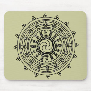 Mandella black mouse pad