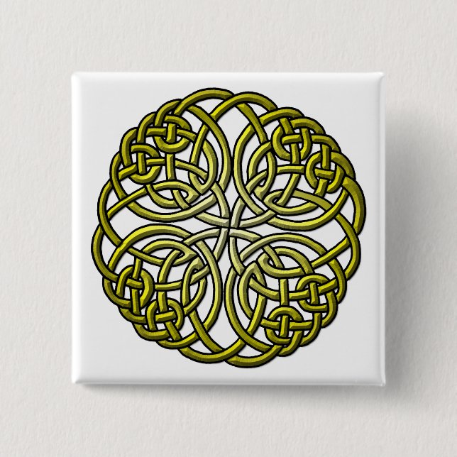 Mandella green 15 cm square badge (Front)