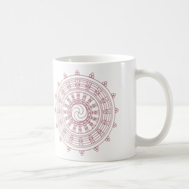 mandella pink coffee mug (Right)