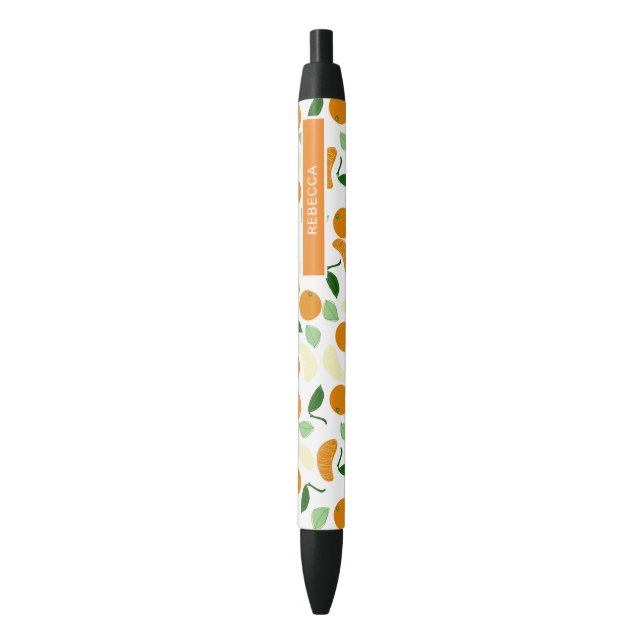 Manderin Citrus Black Ink Pen (Front Vertical)