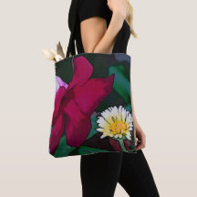 Mandevilla and Daisy Tote