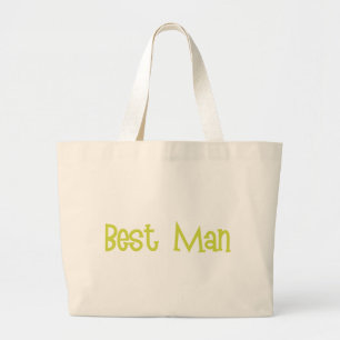 Mandi-BestMan-Ylw Large Tote Bag