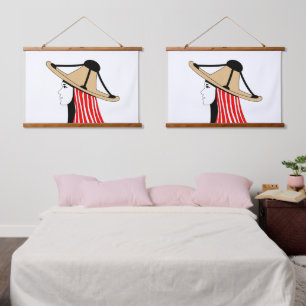 Mandil w Chachiya: Symbols of Jebala Identity Hanging Tapestry