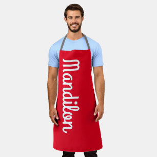 mandilon delantar rojo apron