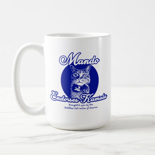 Mando Endorses Kamala Coffee Mug (Left)