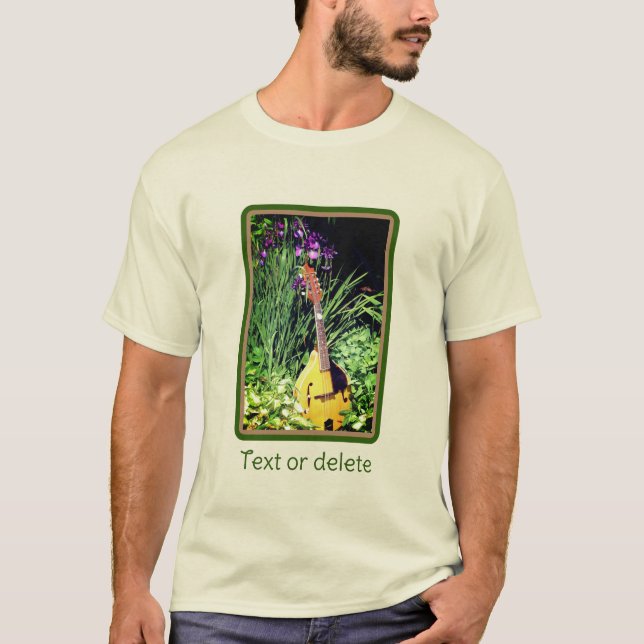 Mandolin And Iris Garden Personalised T-Shirt (Front)