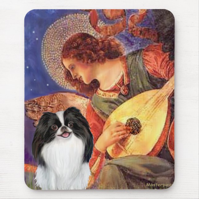 Mandolin Angel - Japanese Chin 3 Mouse Pad (Front)