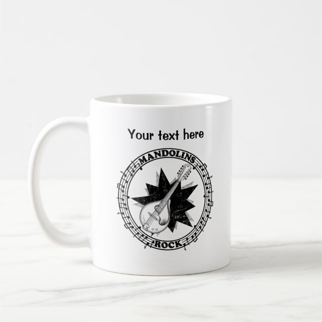Mandolin Bluegrass country music Coffee Mug (Left)