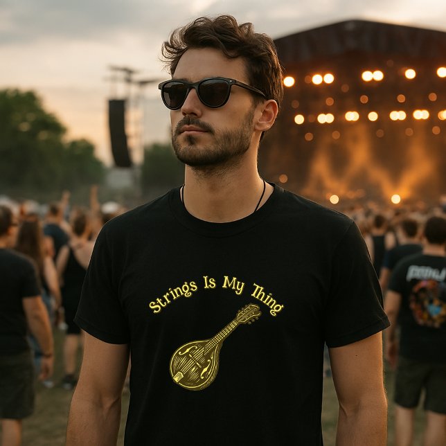 Mandolin Bluegrass Folk Music Strings T-Shirt (Creator Uploaded)