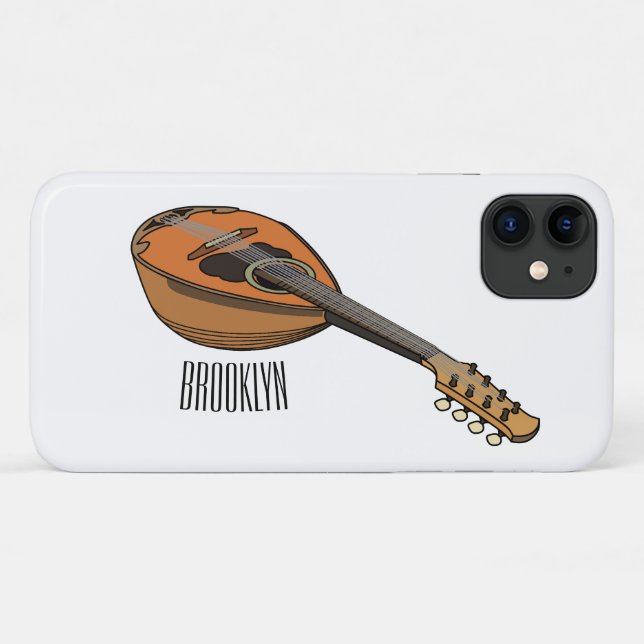 Mandolin cartoon illustration Case-Mate iPhone case (Back (Horizontal))