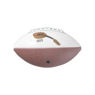 Mandolin cartoon illustration football
