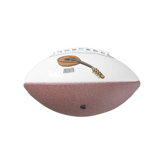 Mandolin cartoon illustration football (Rotated 270)