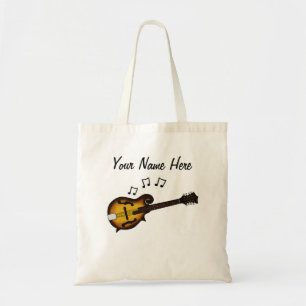 Mandolin Custom Tote Bag Mandolinist Folk Musician