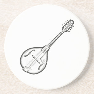 Mandolin "Drawing" Coaster