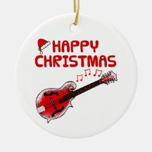 Mandolin Folk Musician Christmas Ornament