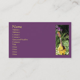 Mandolin Irises Flower Photography Business Card