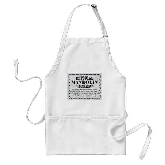 Mandolin License Standard Apron (Front)
