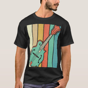 Mandolin Lover Player Funky Retro Bluegrass Mandol T-Shirt