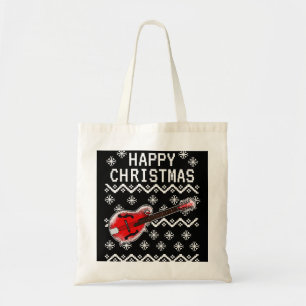 Mandolin Lover Player Ugly Christmas Mandolinist M Tote Bag