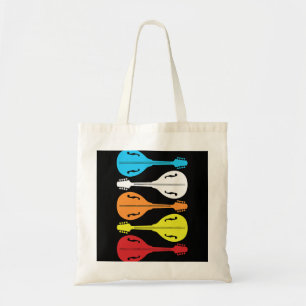 Mandolin Lover Retro Mandolin Player Vintage Lute Tote Bag