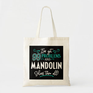 Mandolin Lover Shirt Gift Mandolin Solves Them All Tote Bag