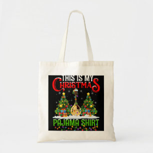 Mandolin Lover This Is My Christmas Pajama Shirt M Tote Bag