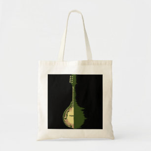 Mandolin Lover Trees Reflection 80s Retro Outdoor Tote Bag