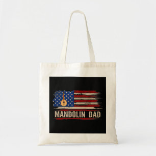Mandolin Lover Vintage Mandolin Dad American USA F Tote Bag