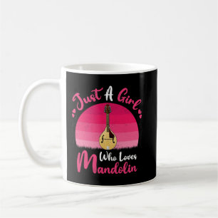 Mandolin Lover Vintage Mandolin Music Lover Just A Coffee Mug