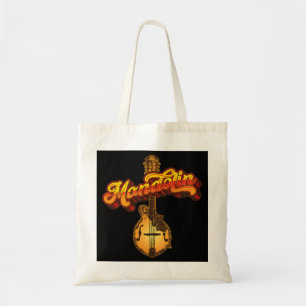 Mandolin Lover Vintage Mandolin Retro 80s Vibe Mus Tote Bag