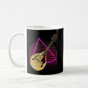 Mandolin Lover Vintage Mandolin Vaporwave 80s Aest Coffee Mug