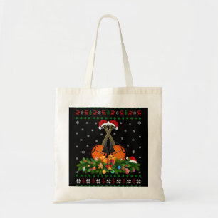 Mandolin Lover Xmas Santa Hat Ugly Mandolin Christ Tote Bag