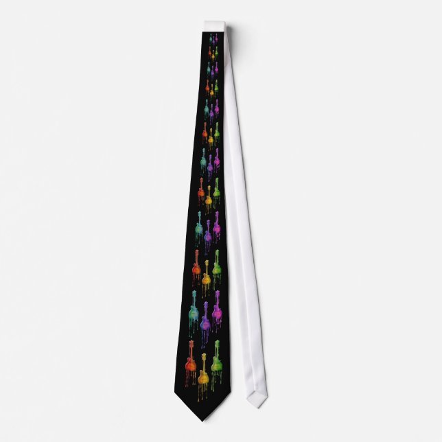 Mandolin Melting in Rainbow Colours Tie (Front)