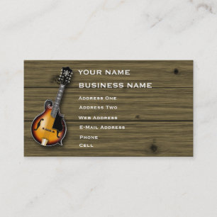 Mandolin - Music Business Card