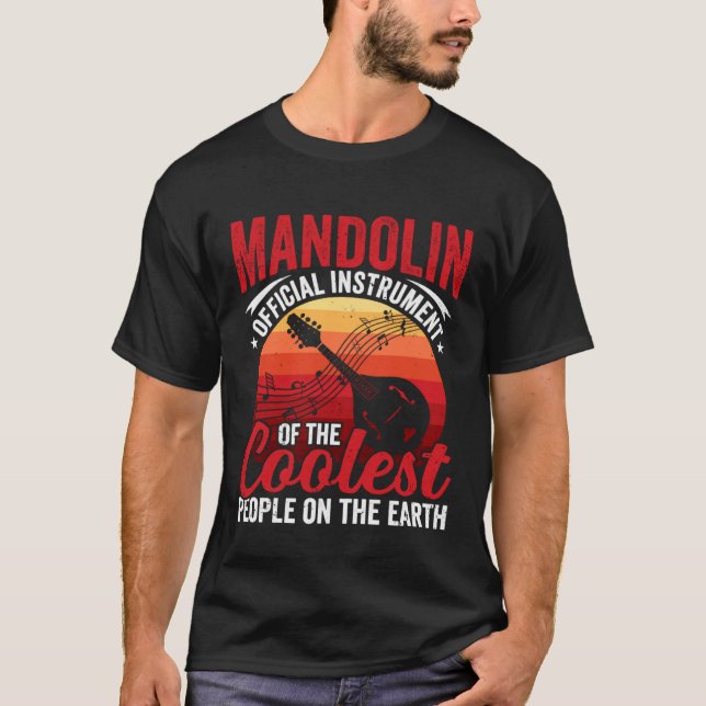 Mandolin Music Instrument Player Expert Musician P T-Shirt (Front)