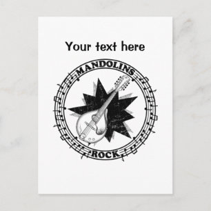 Mandolin Music Postcard