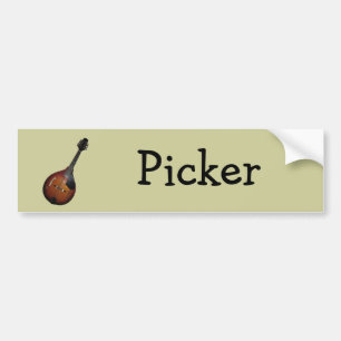 Mandolin Picker Bumper Sticker