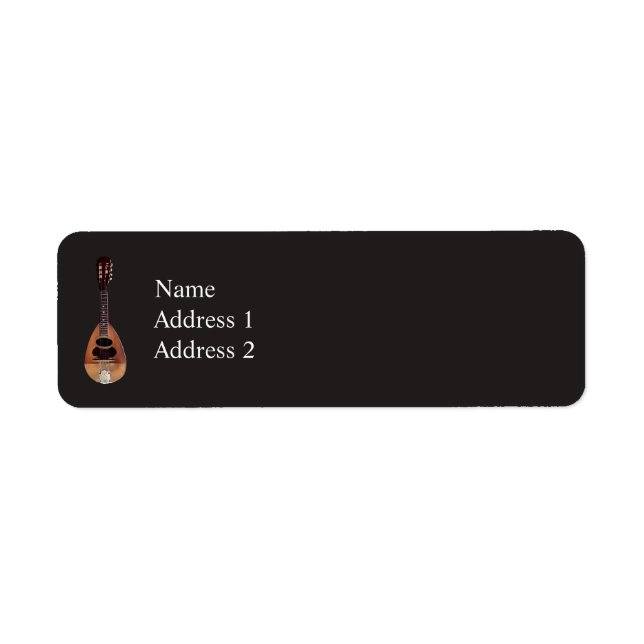 Mandolin Return Address Label (Front)