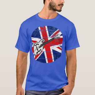 Mandolin UK Flag Britain Mandolinist British Music T-Shirt