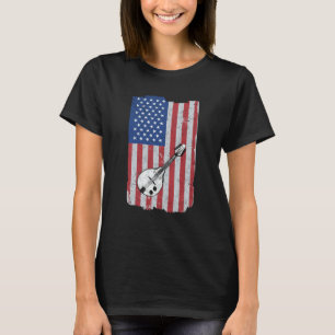 Mandolin Usa Flag Mandolin Player Mandolinist T-Shirt