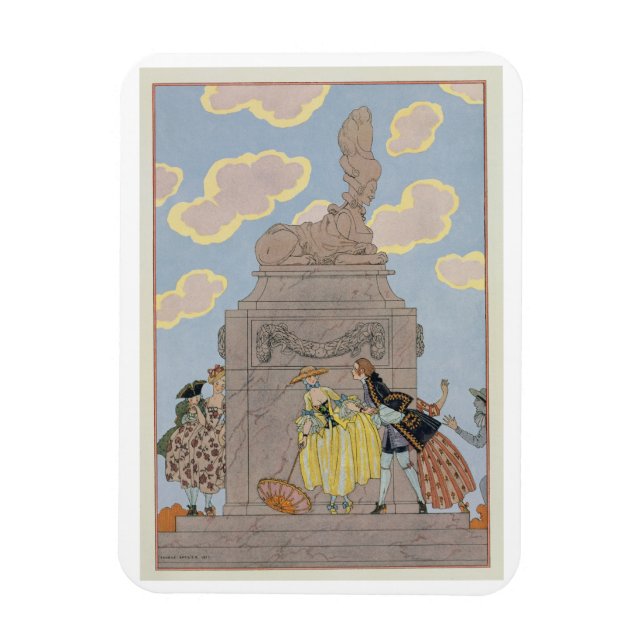 Mandoline, illustration for 'Fetes Galantes' by Pa Magnet (Vertical)